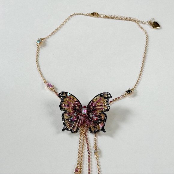 Brand New Betsey Johnson Butterfly Necklace - Picture 4 of 9